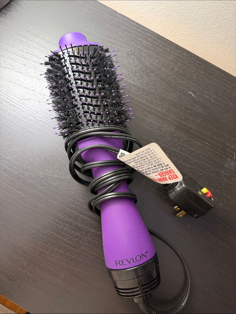 Revlon Purple Hot Air Styling Brush with Bristles